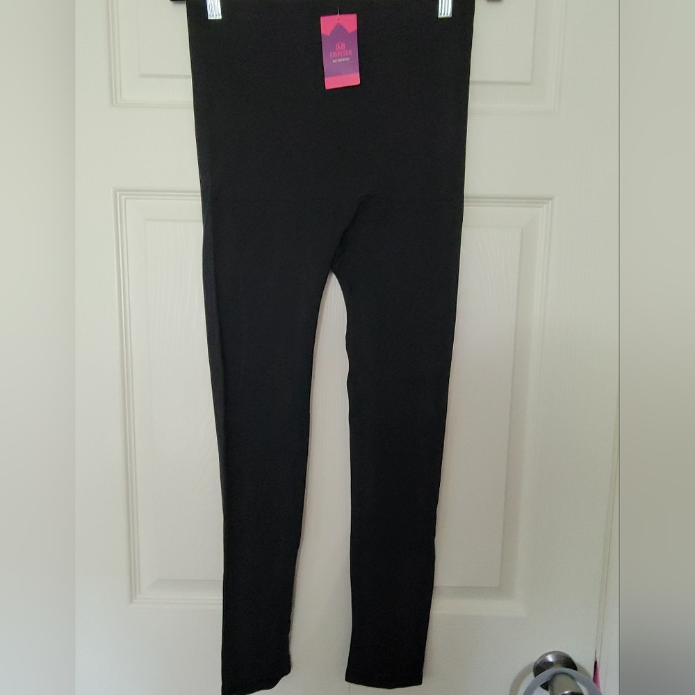 Empetur High Waisted Shaping Leggings Pants Black Size XL New With Tags